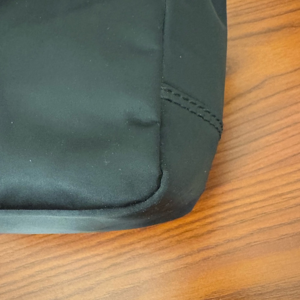 Coach Small Bag = Black Satin with blue tags - Picture 10 of 13